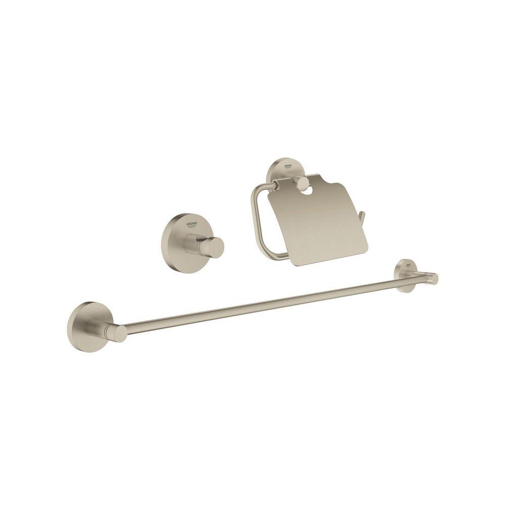 GROHE Brushed Nickel Infinity Finish&trade; Bathroom Accessory Set 