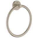 GROHE StarLight&reg; Brushed Nickel Round Towel Ring 