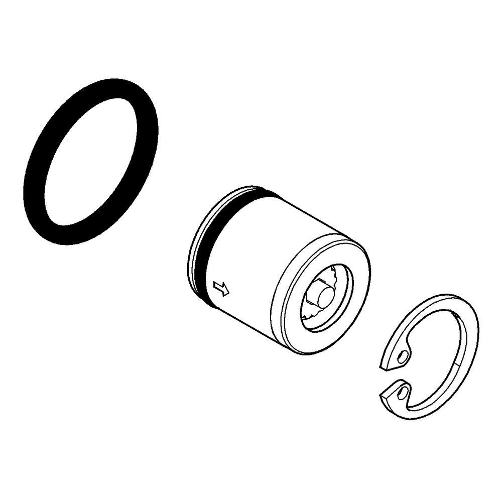 GROHE Chrome Non-return Valve Kit 