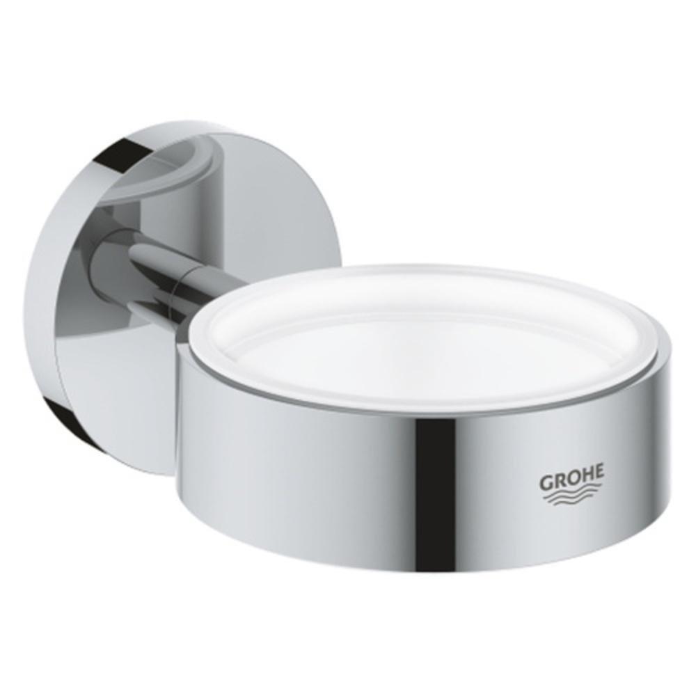 GROHE StarLight&reg; Polished Chrome Holder for Glass Soap Dish 