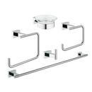 Bathroom Accessories Set in Polished Chrome