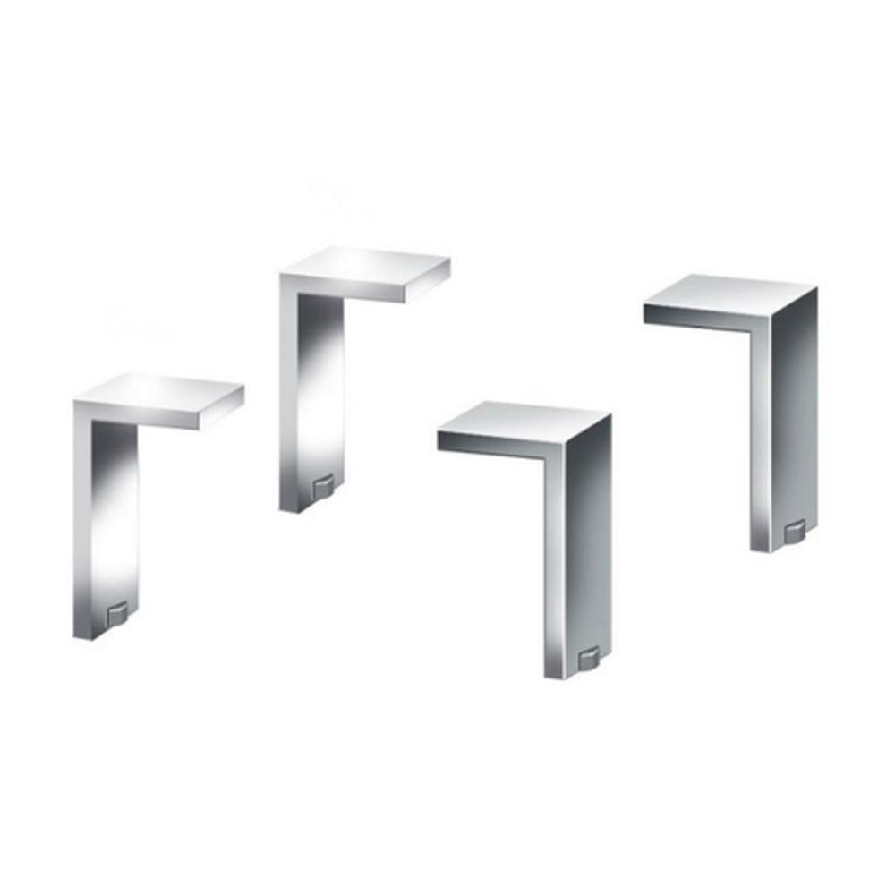 Duravit Polished Chrome Plinth Leg 4-Piece 