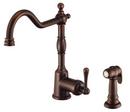 Single Handle Kitchen Faucet in Tumbled Bronze