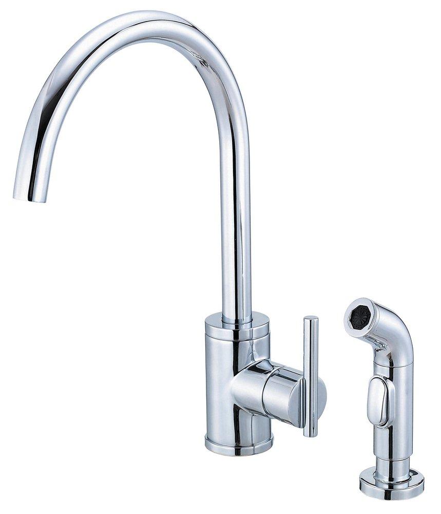 Gerber Plumbing Polished Chrome Single Handle Kitchen Faucet 