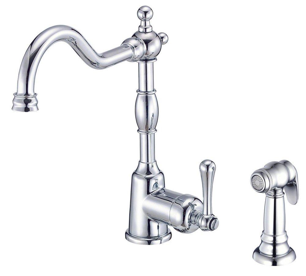 Gerber Plumbing Polished Chrome Single Handle Kitchen Faucet 