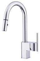 1.75 gpm 1-Hole Kitchen Sink Faucet with Single Lever Handle in Polished Chrome