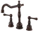 Two Handle Bathroom Sink Faucet in Tumbled Bronze
