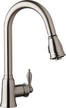 Gerber Plumbing Stainless Steel Single Handle Pull Down Kitchen Faucet 