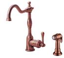 Gerber Plumbing Antique Copper Single Handle Kitchen Faucet 