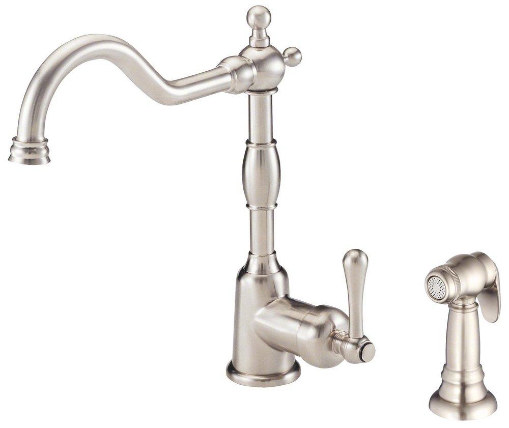 Gerber Plumbing Stainless Steel Single Handle Kitchen Faucet 