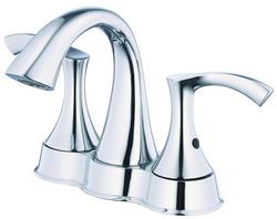 Two Handle Centerset Bathroom Sink Faucet in Polished Chrome