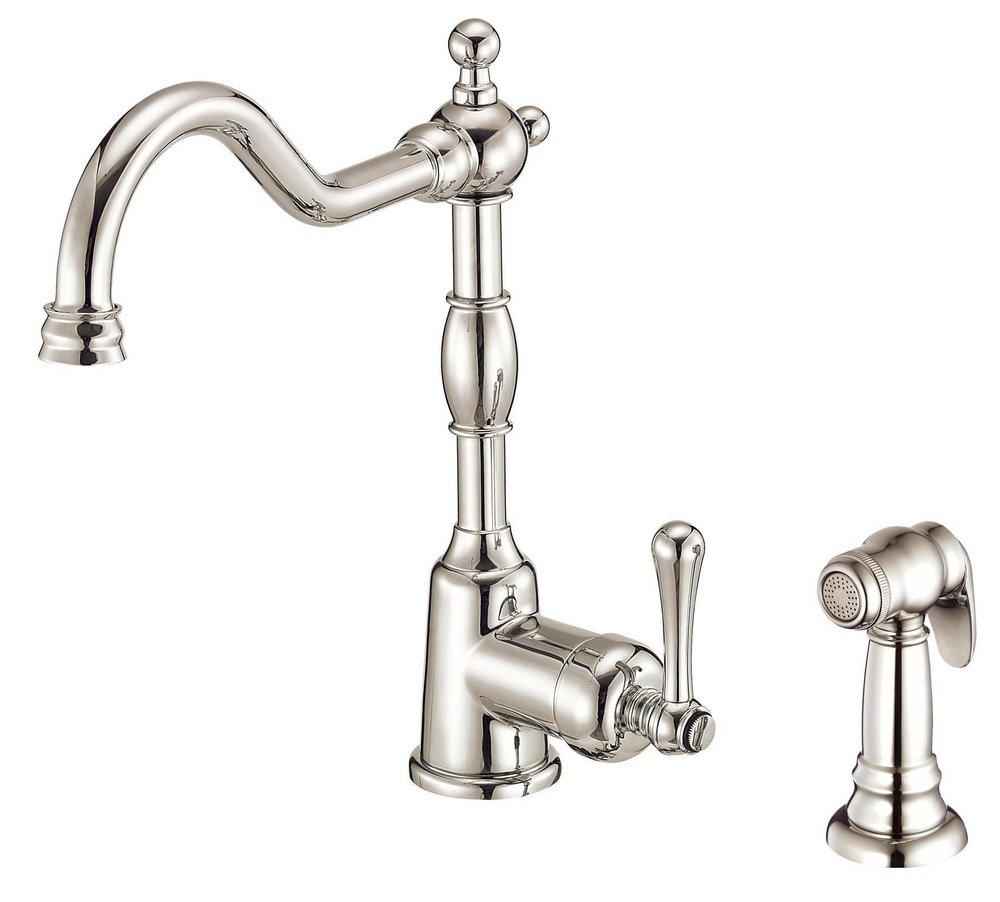 Gerber Plumbing Polished Nickel Single Handle Kitchen Faucet 