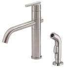 1.75 gpm 2-Hole Kitchen Sink Faucet with Single Lever Handle in Stainless Steel