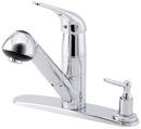 Single Handle Pull Out Kitchen Faucet in StarLight Polished Chrome