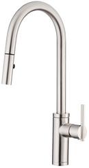 Gerber Plumbing Stainless Steel Single Handle Pull Down Kitchen Faucet 