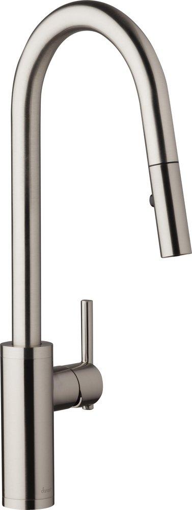 Gerber Plumbing Stainless Steel Single Handle Pull Down Kitchen Faucet 