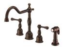 Two Handle Kitchen Faucet in Tumbled Bronze