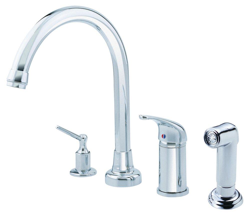 Gerber Plumbing Polished Chrome Single Handle Kitchen Faucet 