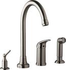 Gerber Plumbing Stainless Steel Single Handle Kitchen Faucet 