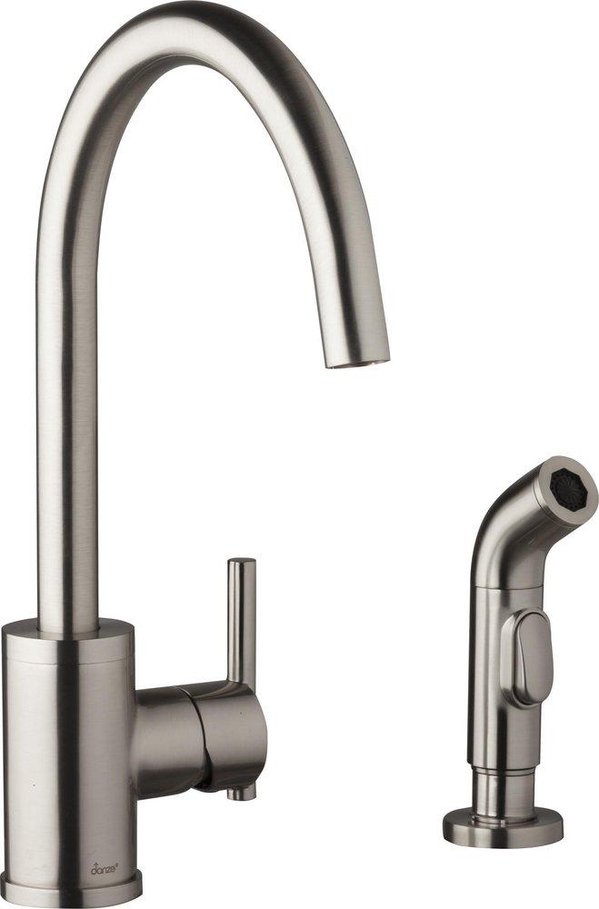 Gerber Plumbing Stainless Steel Single Handle Kitchen Faucet 