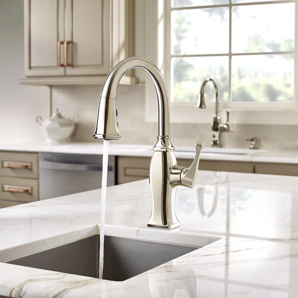 Pfister Polished Nickel Single Lever Handle Bar Faucet 