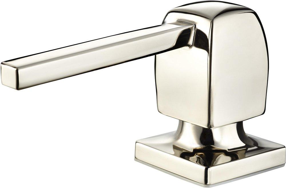 Pfister PVD Polished Nickel 2-27/32 in. Kitchen Soap Pump Dispenser 
