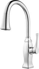Pfister Polished Chrome Single Handle Pull Down Kitchen Faucet 