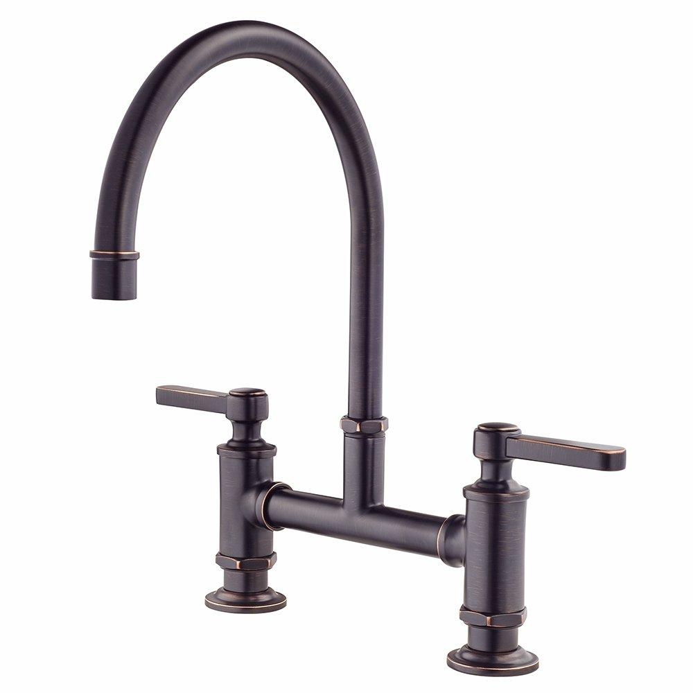 Pfister Tuscan Bronze Two Handle Bridge Kitchen Faucet 