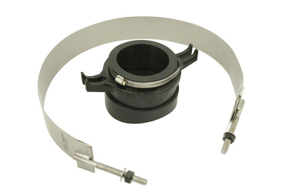 Ford Meter Box 4 in. Stainless Steel Sewer Saddle 6.27 - 14.40 in. 