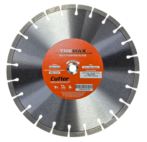 Cutter Diamond Products Concrete, Ductile Iron and Steel Circular Saw 