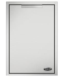 Outdoor Trash and Recycle Bin in Brushed Stainless Steel