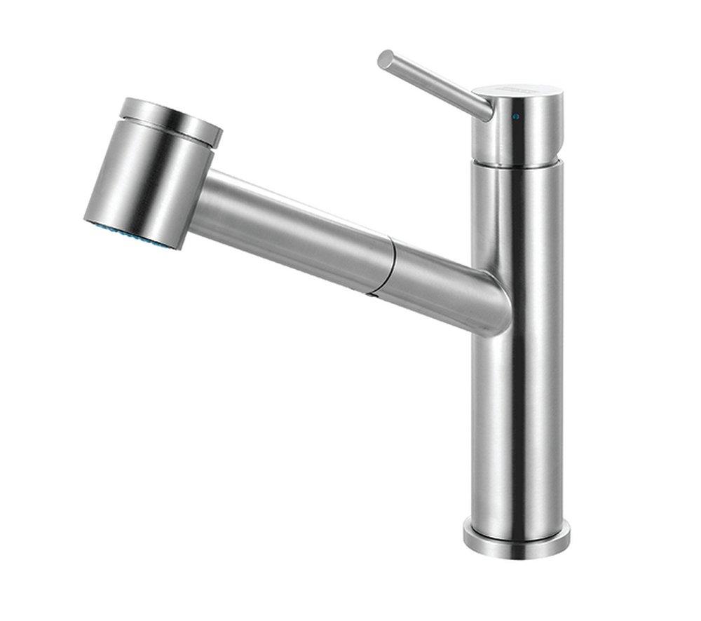 Franke Stainless Steel Single Handle Pull Out Kitchen Faucet 