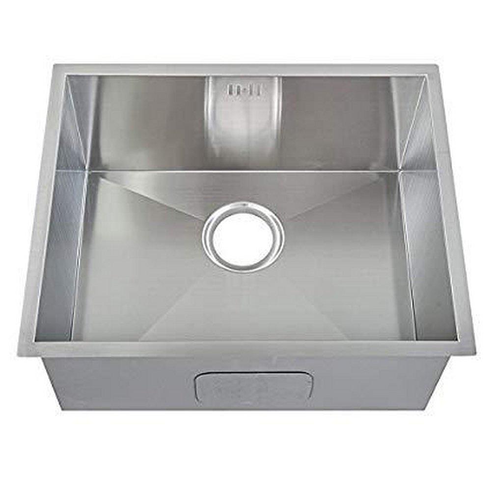 Eclipse Distribution Premium Brushed Satin Single Bowl Under-Counter Rectangular Kitchen Sink 