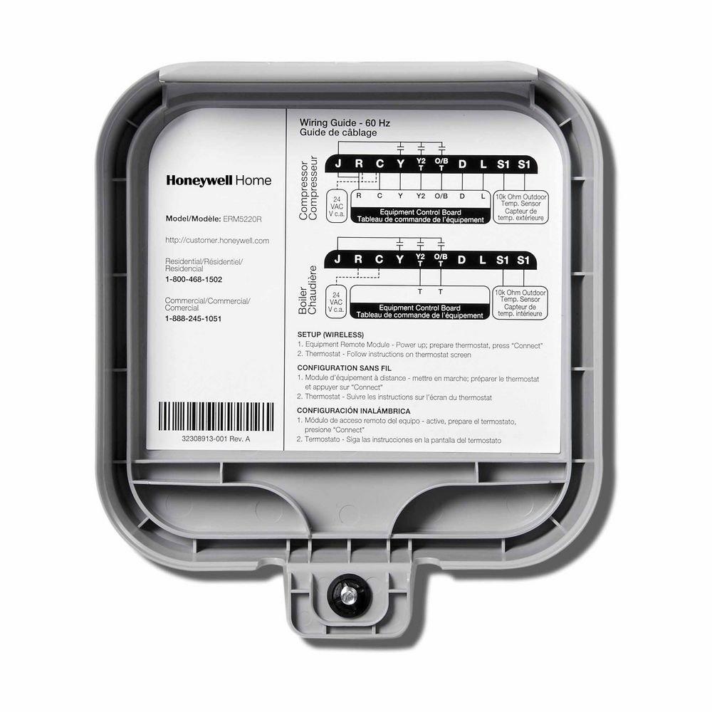 Honeywell Home Arctic White Equipment Remote Module Kit 