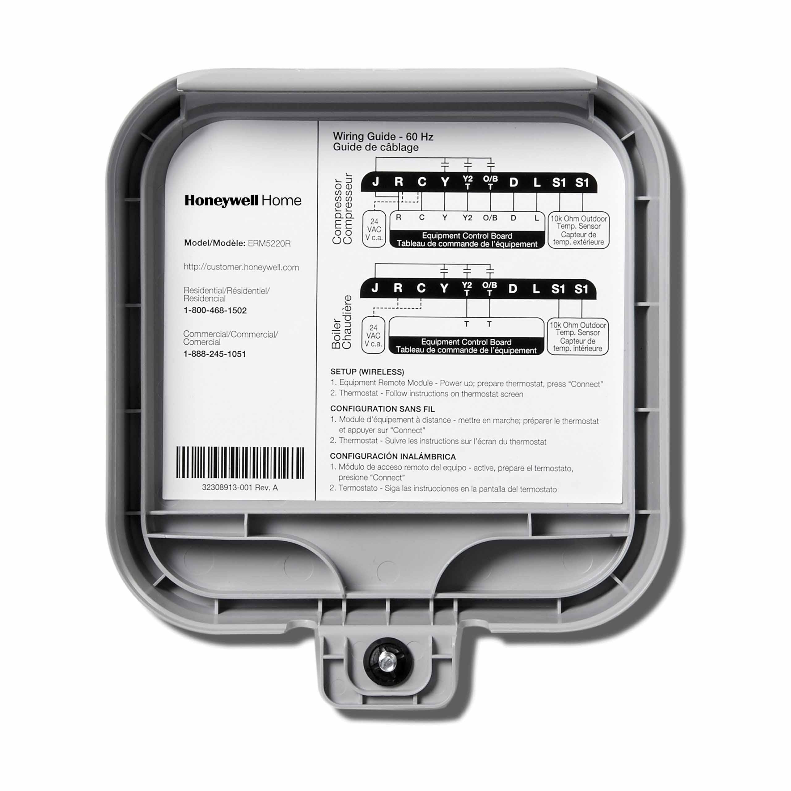 Honeywell Home Grey Remote Module Thermostat 