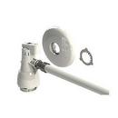 1/2 in Push Handle Straight Supply Stop Valve in White