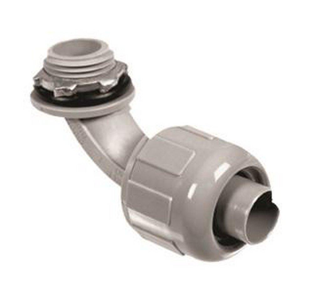 Topaz Lighting Grey Plastic Liquid Tight Connector 