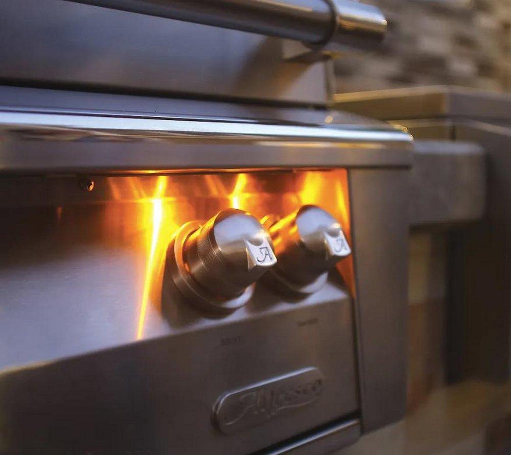 Alfresco Stainless Steel 36 in. 3-Burner Built-in Grill in Stainless Steel 