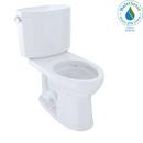 TOTO Cotton 1.28 gpf Elongated Two Piece Toilet with Left-Hand Trip Leve 