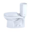 TOTO Cotton 1.28 gpf Elongated Two Piece Toilet with Left-Hand Trip Leve 