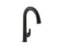 KOHLER Oil Rubbed Bronze Single Handle Pull Down Touchless Kitchen Faucet with Two-Function Spray, Magnetic Docking and Sweep Spray Technology 