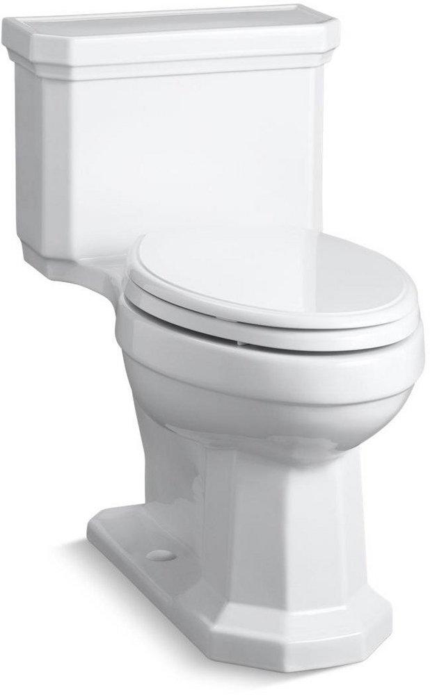 KOHLER White 1.28 gpf Elongated One Piece Toilet 