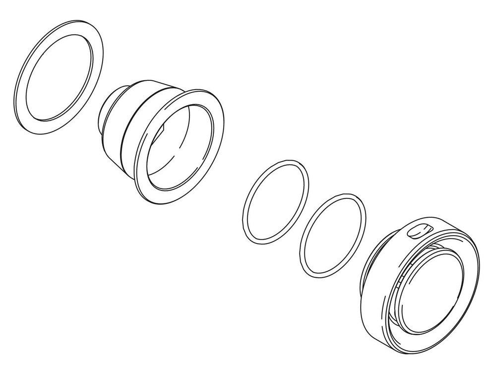 KOHLER Vibrant&reg; Brushed Nickel Steam Head Kit 