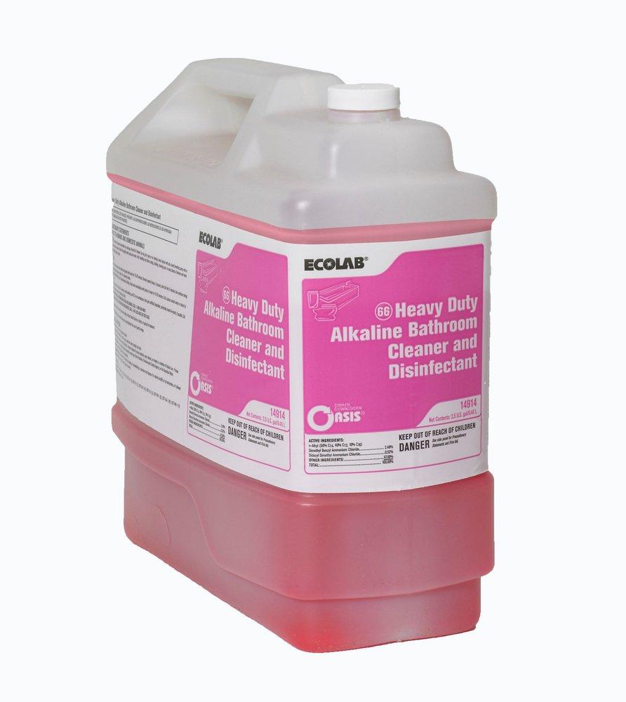 Ecolab Pink Heavy Duty Alkaline Cleaner and Disinfectant (Case of 1) 