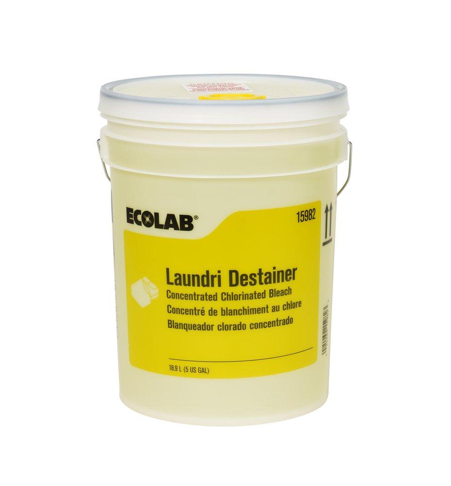 Ecolab Yellow Liquid Laundry Destainer (Case of 1) 