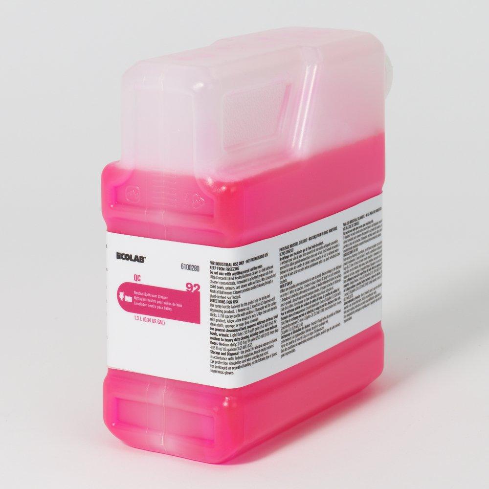 Ecolab Pink Ultra Concentrated Neutral Bathroom Cleaner (Case of 2) 