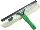18 in. Black, Green and White Plastic Squeegee