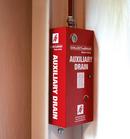 AGF Manufacturing Red 12 in. Threaded Cabinet with Auxiliary Drain 