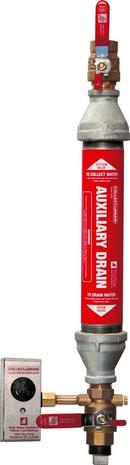 AGF Manufacturing Red Auxiliary Drain Collector with Water Detector Alarm in Red 