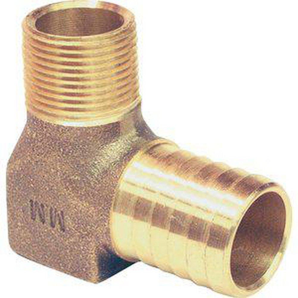 Campbell Manufacturing MPT x Barbed 90 Degree Brass Elbow 